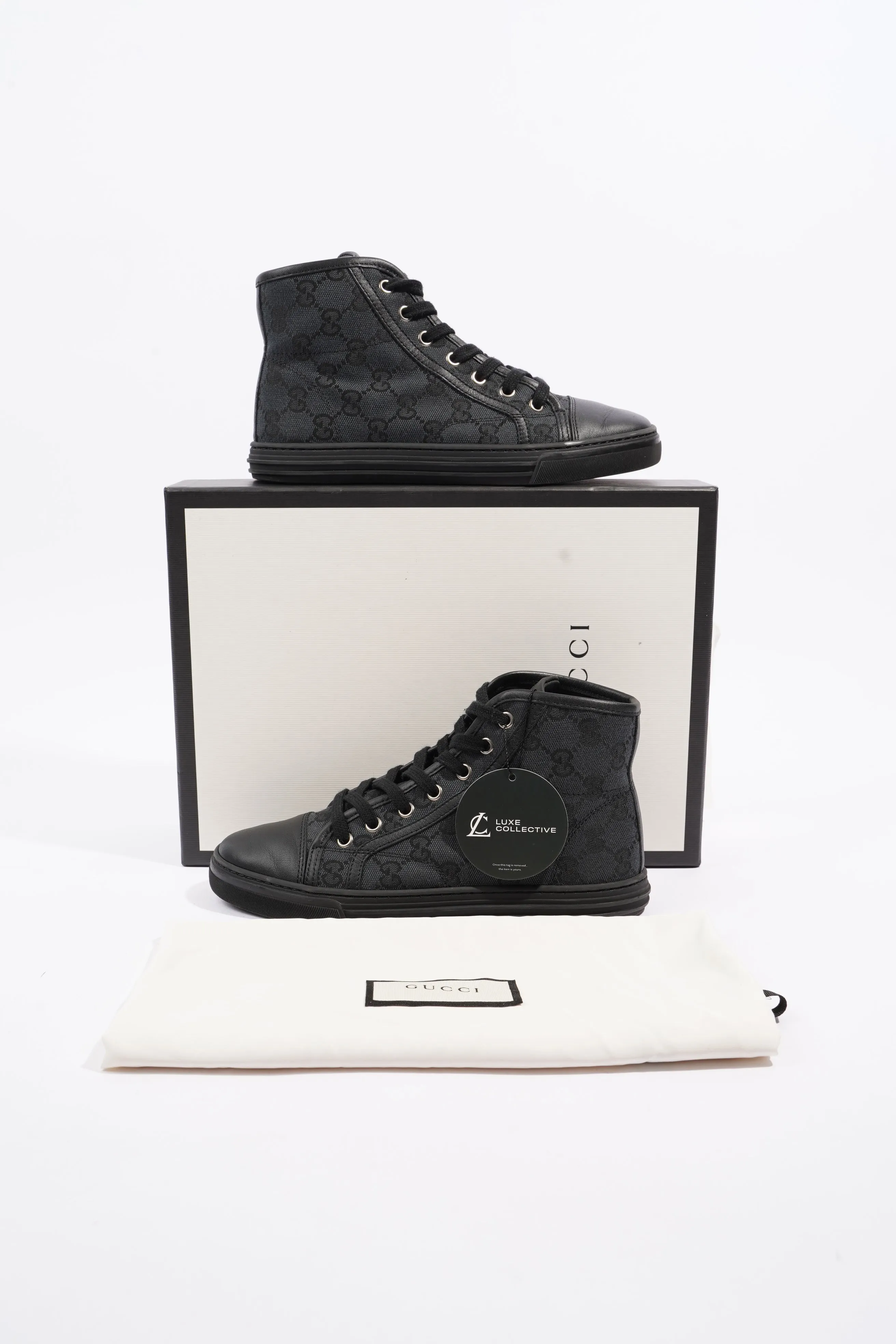 High Top Sneaker Black Canvas EU 35 UK 2