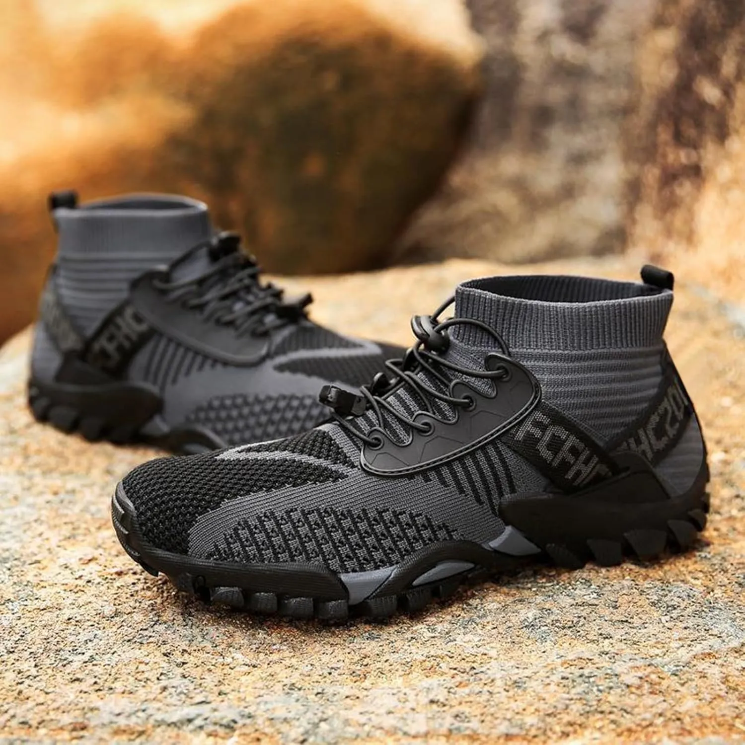 Hiking Shoes Women Waterproof Mesh Lace Up Sneakers for Men Slip On Walking Shoes for Men Lightweight Running Shoes