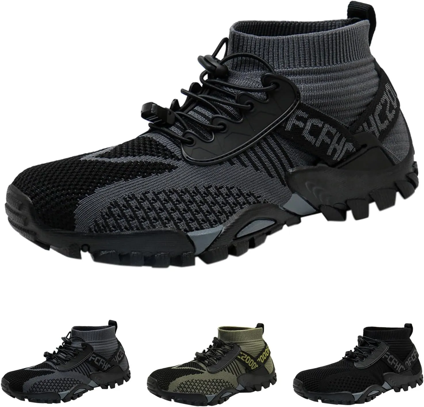 Hiking Shoes Women Waterproof Mesh Lace Up Sneakers for Men Slip On Walking Shoes for Men Lightweight Running Shoes