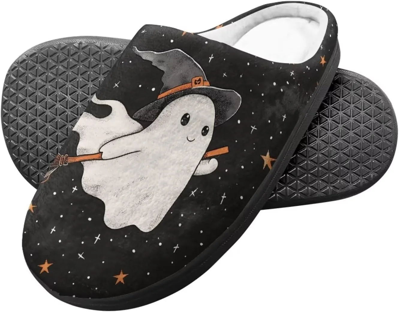 House Slippers for Girls Soft Size 9-15 Black