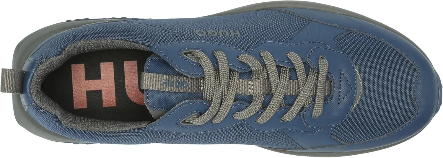 HUGO Men's Logo Tape Canvas Mix Sneaker