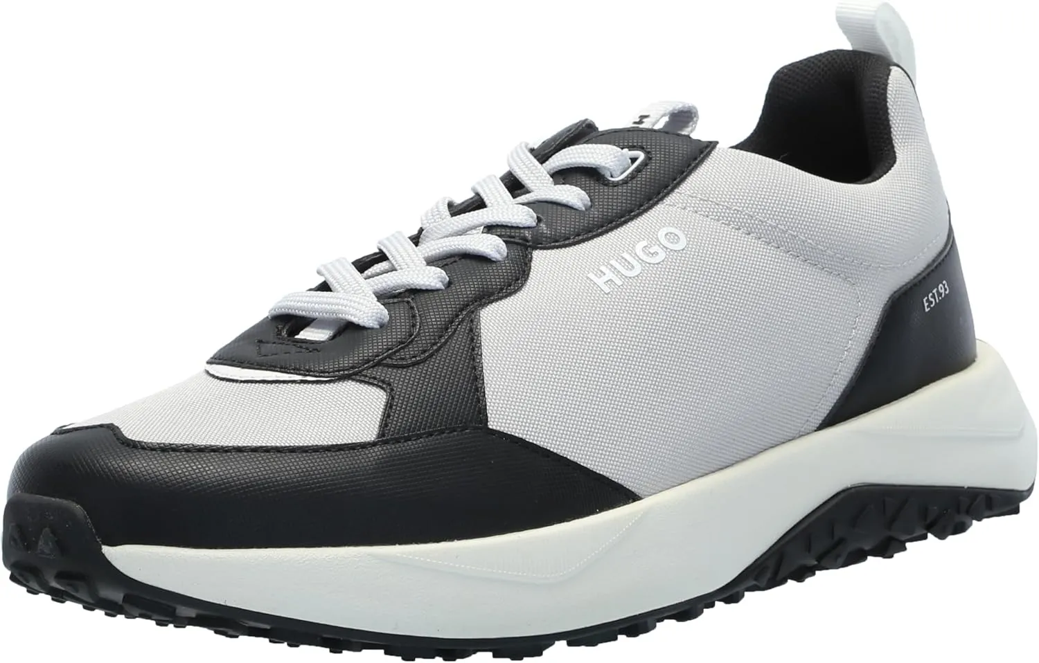 HUGO Men's Logo Tape Canvas Mix Sneaker