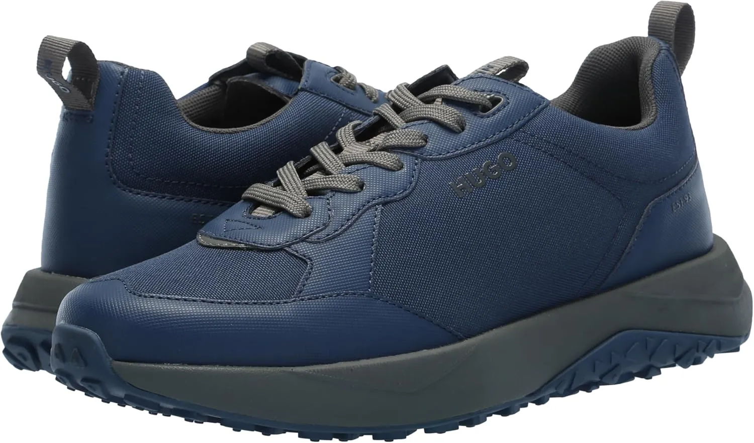 HUGO Men's Logo Tape Canvas Mix Sneaker
