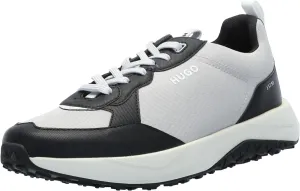 HUGO Men's Logo Tape Canvas Mix Sneaker