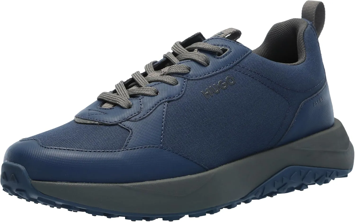 HUGO Men's Logo Tape Canvas Mix Sneaker