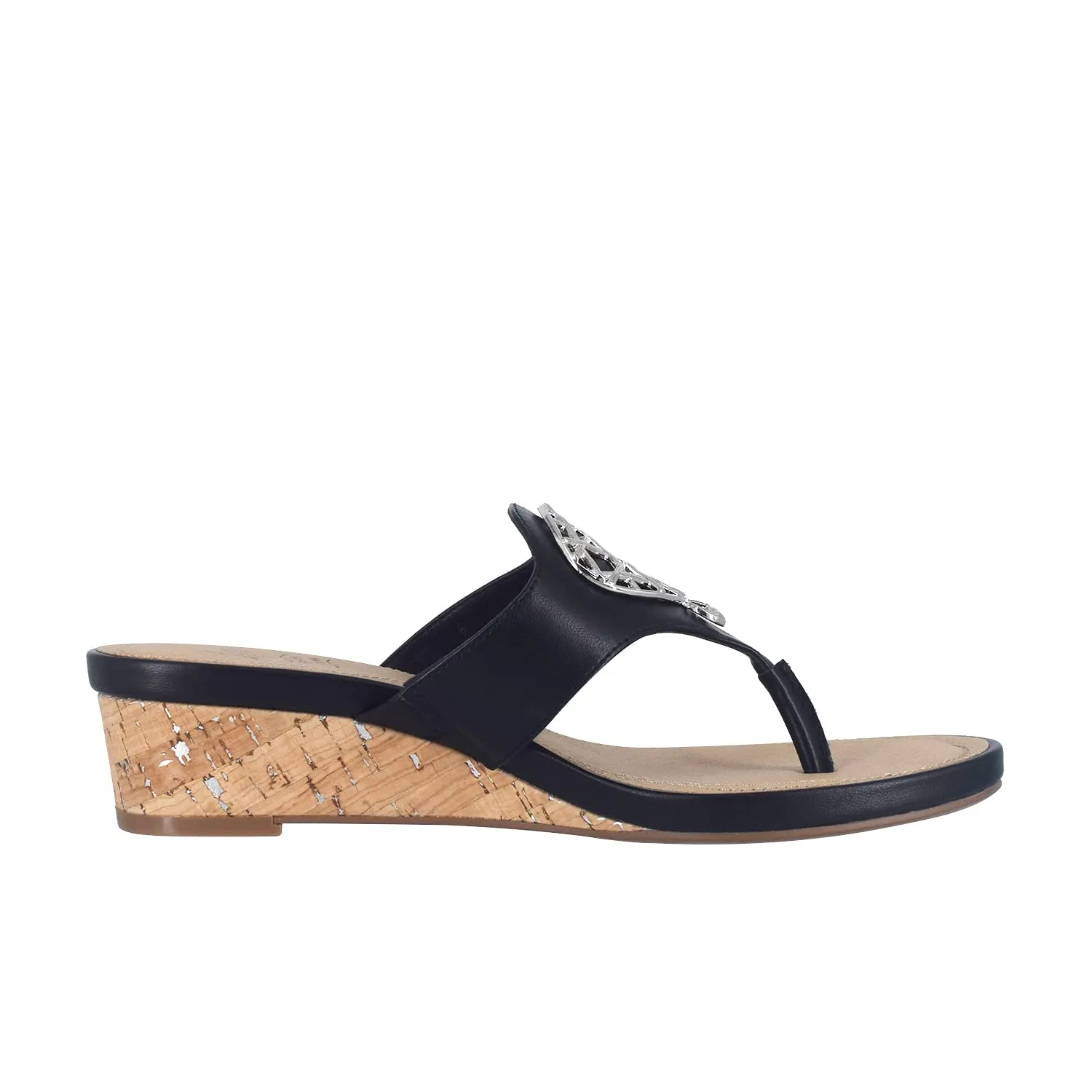 Impo Renata Thong Sandal with Memory Foam, Black, 8