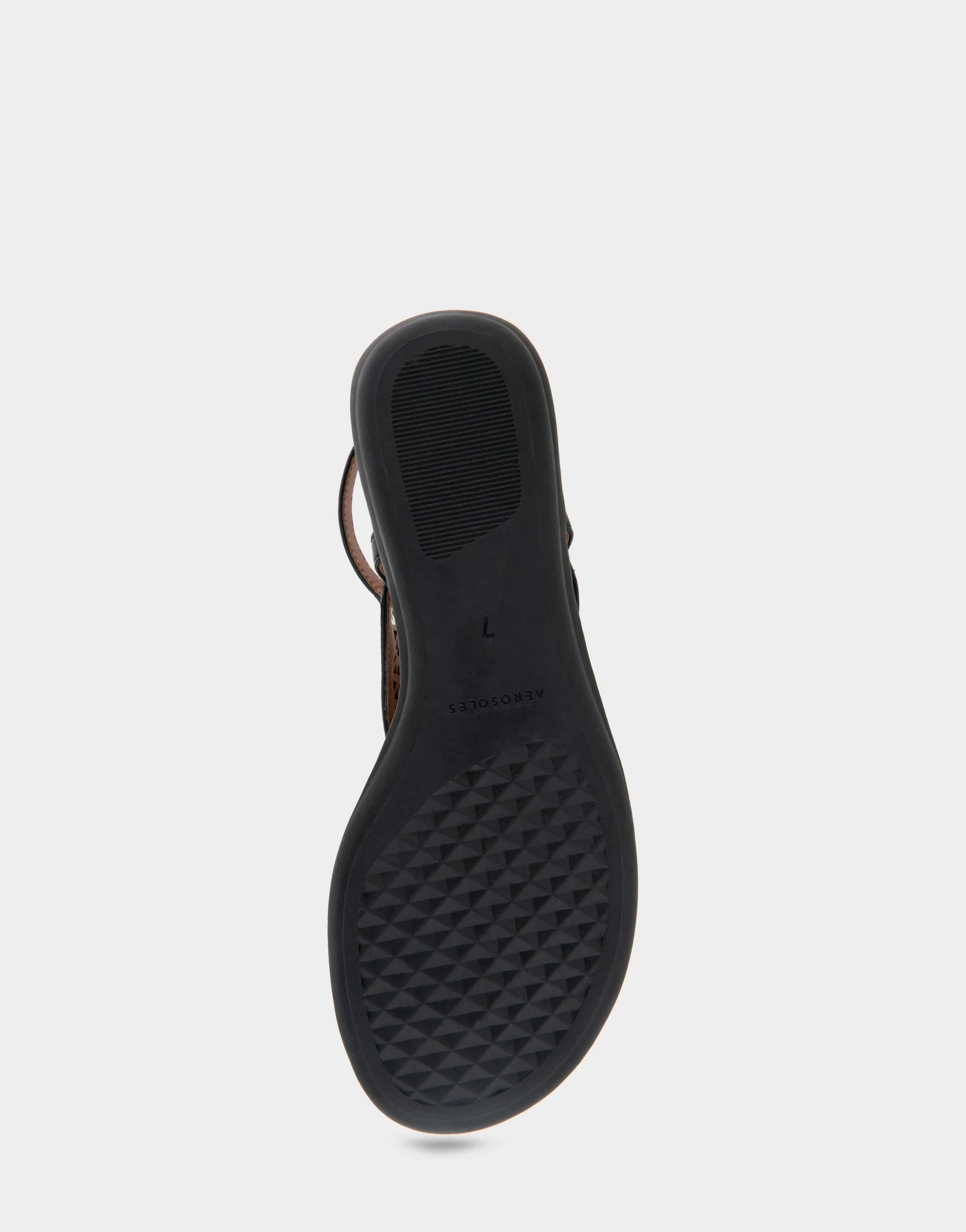 Iole Black Faux Leather