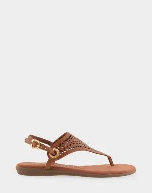 Iole Tan Faux Leather