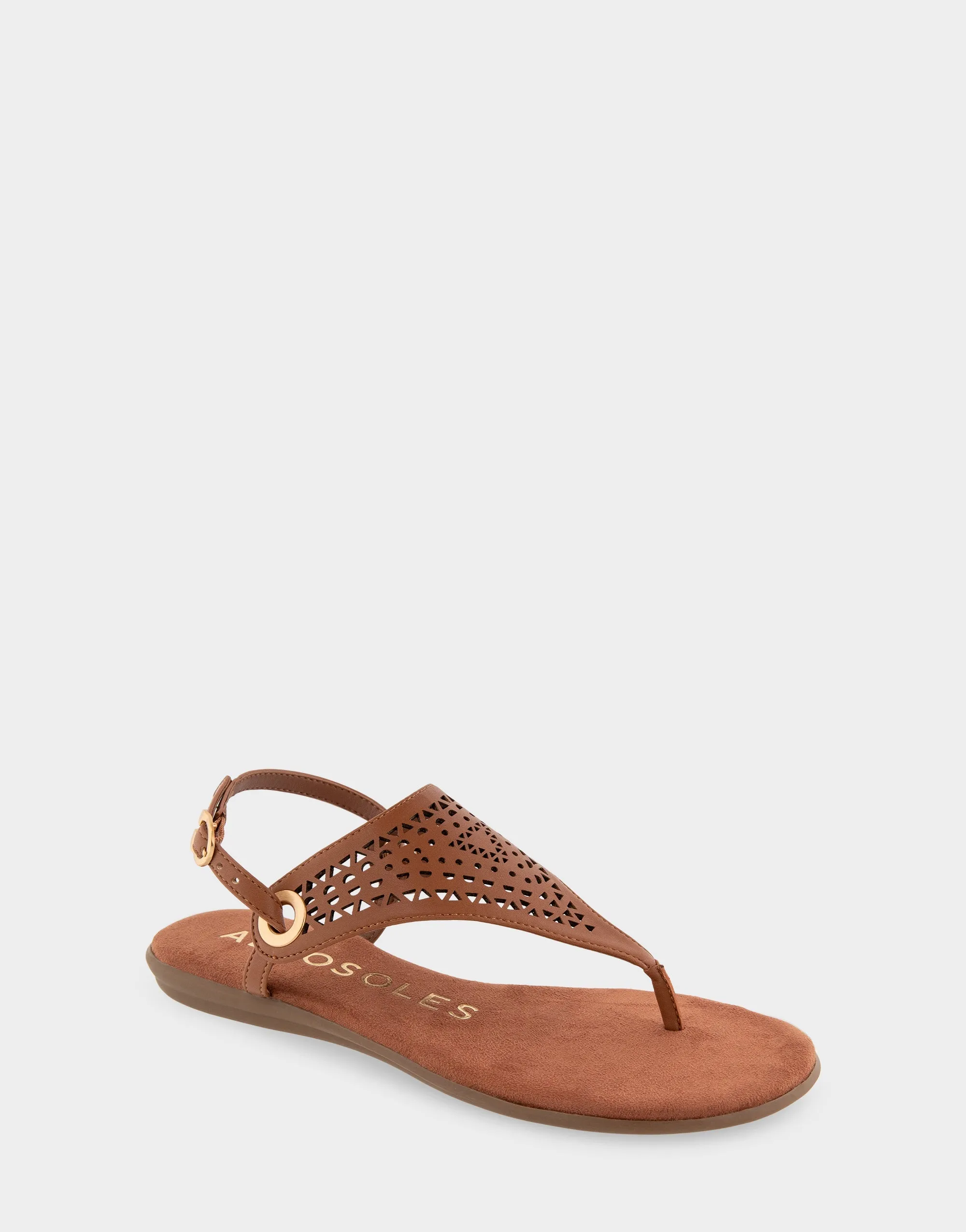 Iole Tan Faux Leather