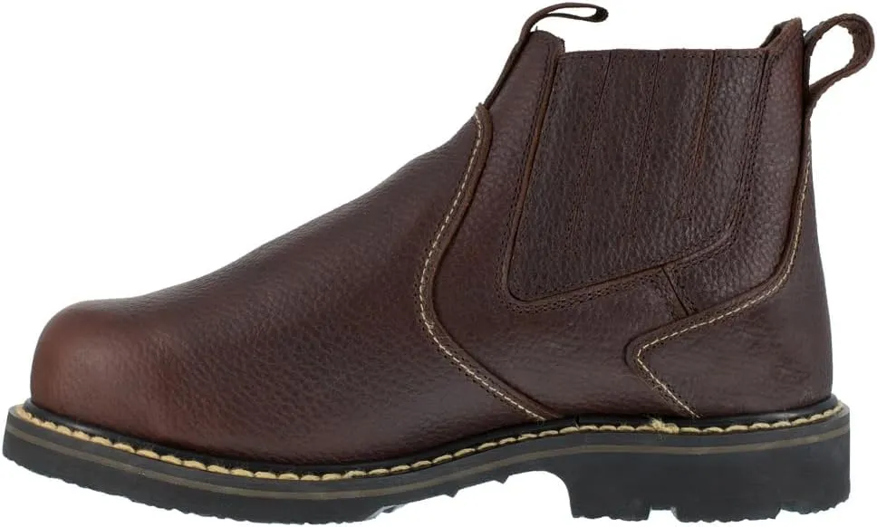 Iron Age Mens Groundbreaker 6 Inch Electrical Steel Toe Work Safety Shoes Casual - Brown