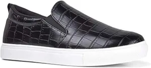 J. Adams Glimmer Sneakers for Women - Casual Glam Slip On Walking Shoes