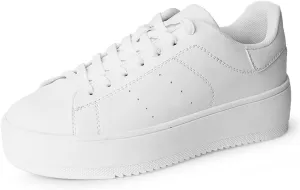 J. Adams Hero Platform Sneakers for Women - Casual Lace Up Fashion Tennis Shoes