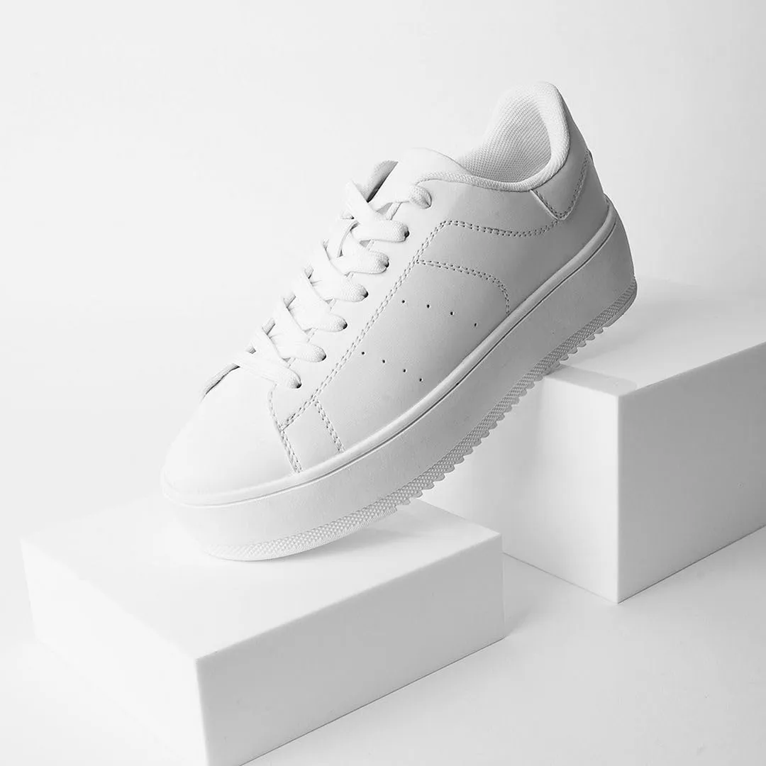 J. Adams Hero Platform Sneakers for Women - Casual Lace Up Fashion Tennis Shoes