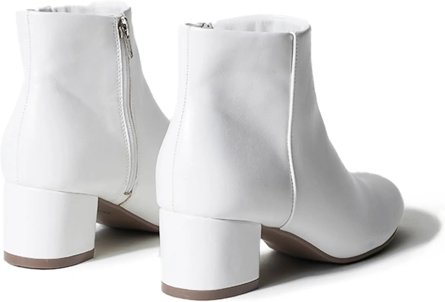 J. Adams Low Heel Zip Up Round Toe Ankle Bootie - Jody