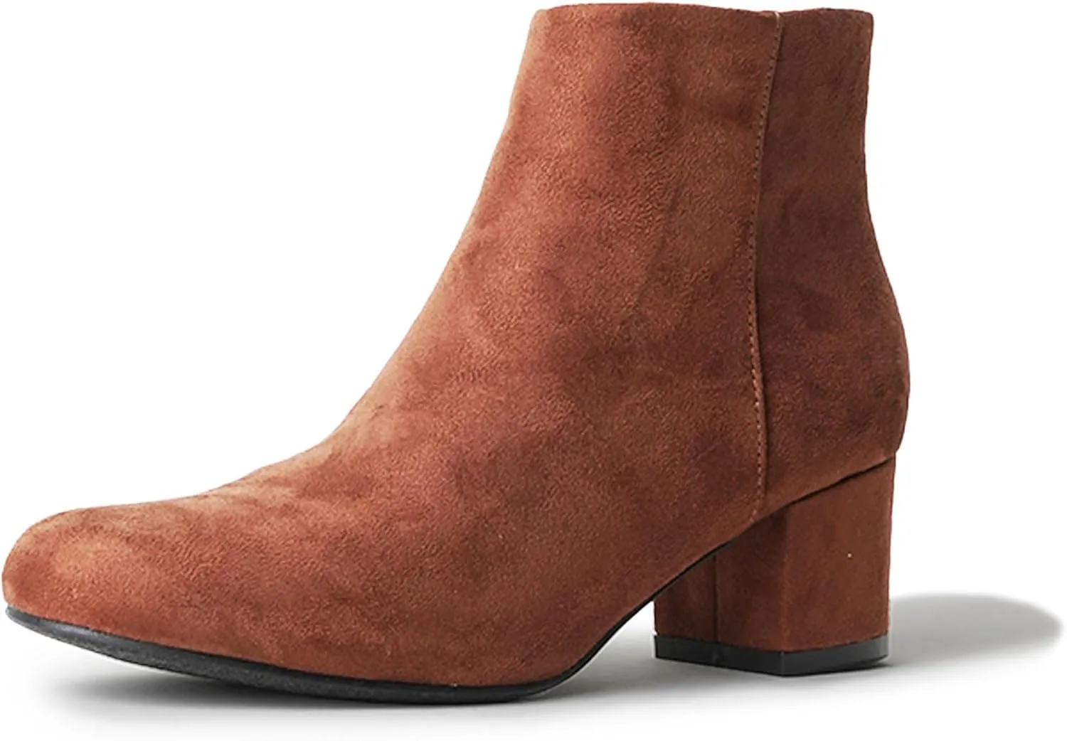 J. Adams Low Heel Zip Up Round Toe Ankle Bootie - Jody