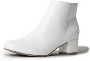 J. Adams Low Heel Zip Up Round Toe Ankle Bootie - Jody