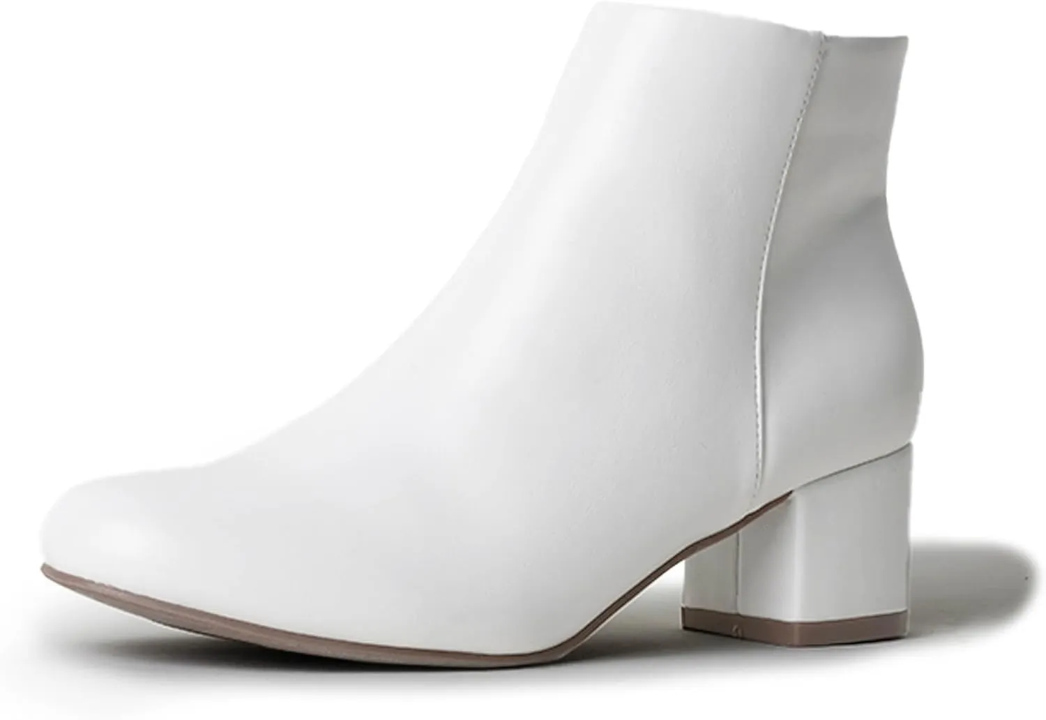 J. Adams Low Heel Zip Up Round Toe Ankle Bootie - Jody