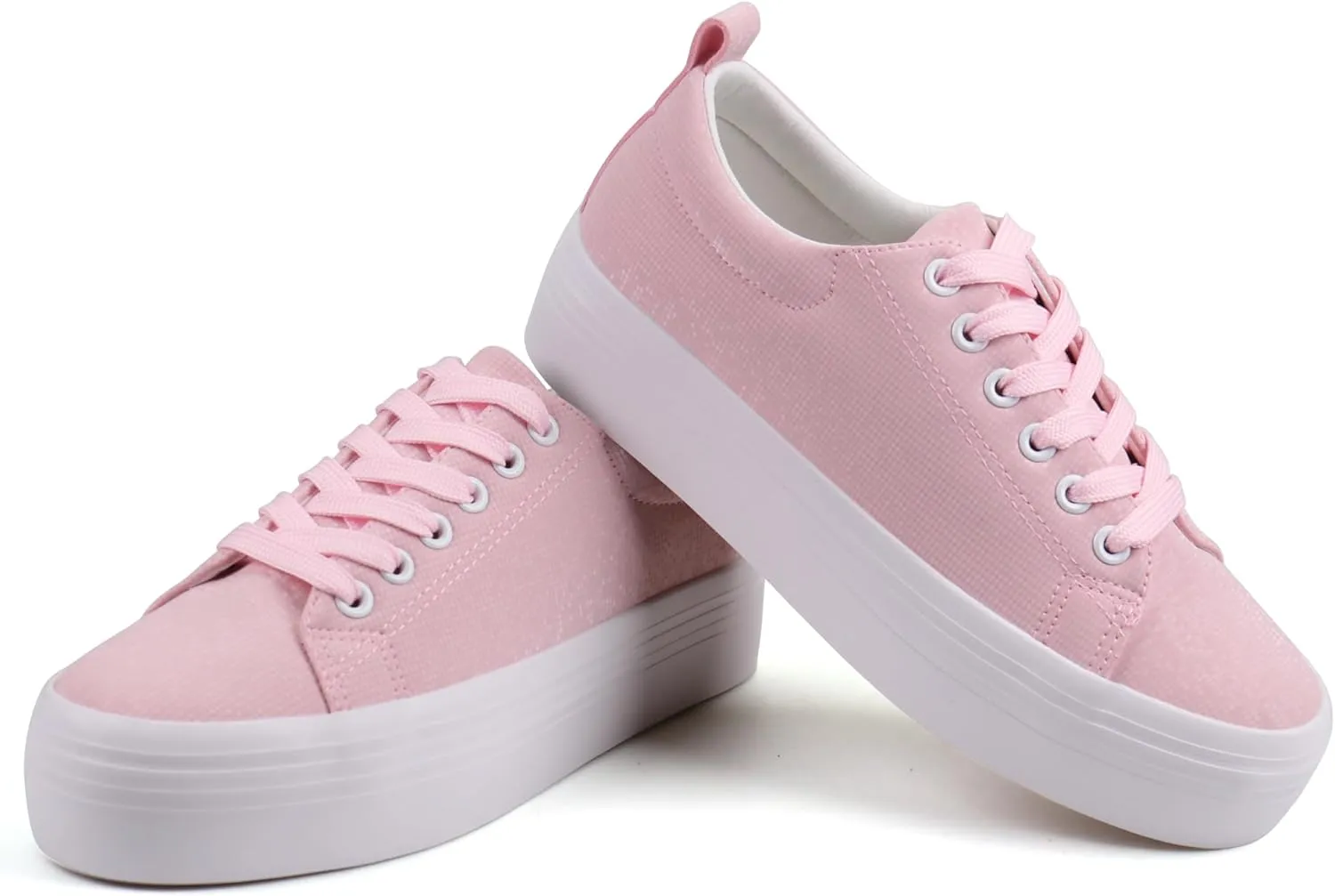 JABASIC Women Lace Up Platform Sneakers Comfortable Casual Fashion Sneaker Walking Shoes