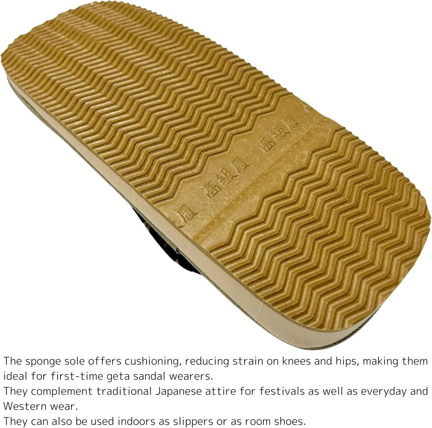 Japanese Sandal Rush Sponge sole Sandal thong Up to oversize men's