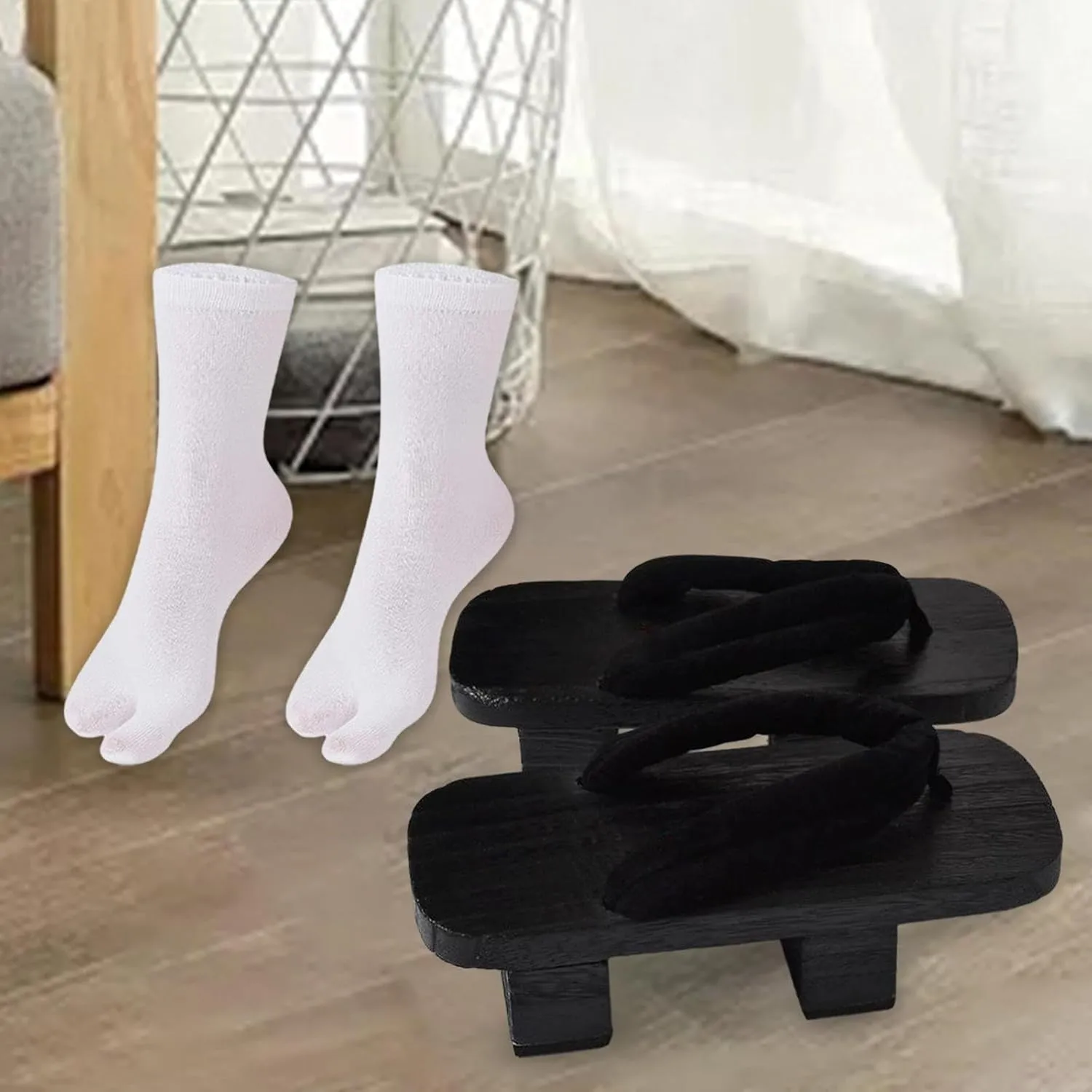 Japanese Wooden Clogs Japan Shoes Geta Shower Sandals Traditional Flip Flops Casual for Men Women Sandals Slippers for Travel