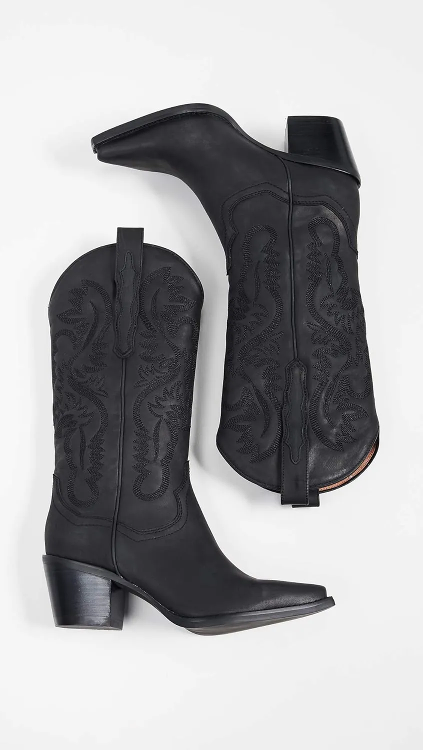 Jeffrey Campbell Women's Cambell Starwood Tall Western Boot Snip Toe