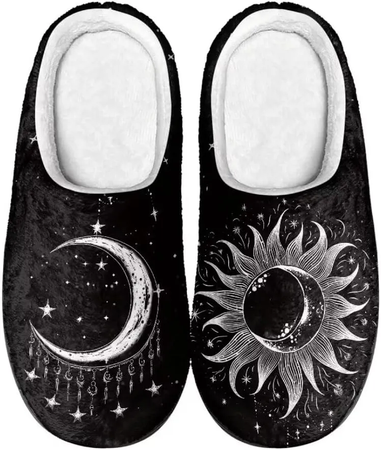 Jeiento Soft Cotton Slippers for Women Men Comfortable Memory Foam Closed Back Slipper Bedroom Slipper Warm House Shoes