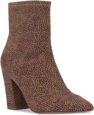 Jessica Simpson Womens Hendria Faux Suede Pointed Toe Ankle Boots