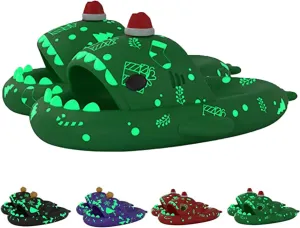 Jfxgjuv Spooky Shark Slides Glow in The Dark Cloud Shark Slides Glow in The Dark 3D Cartoon Halloween Christmas Shark Slippers