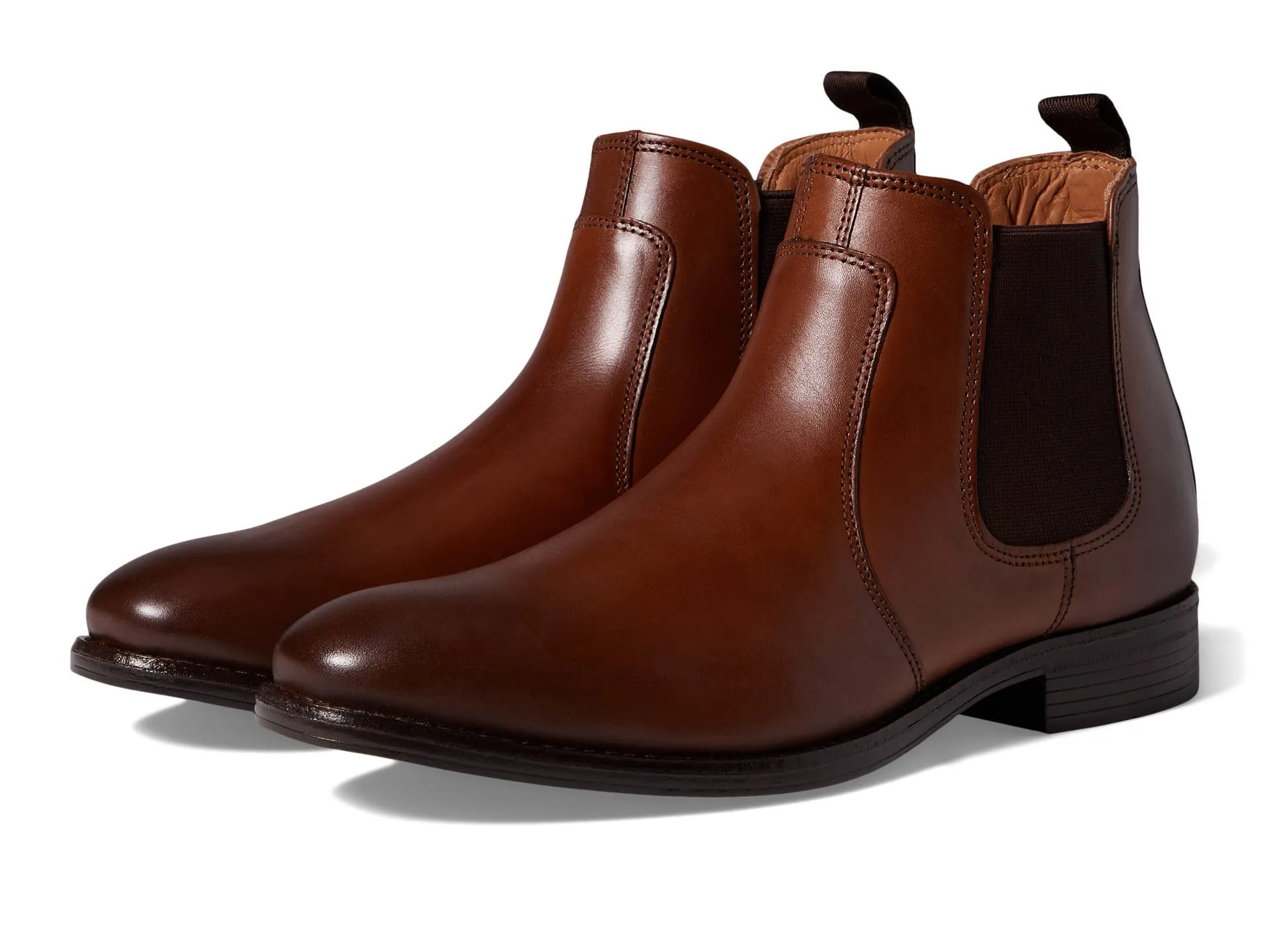 Johnston & Murphy Lewis Chelsea Boot Tan Full Grain 10.5 M (D)