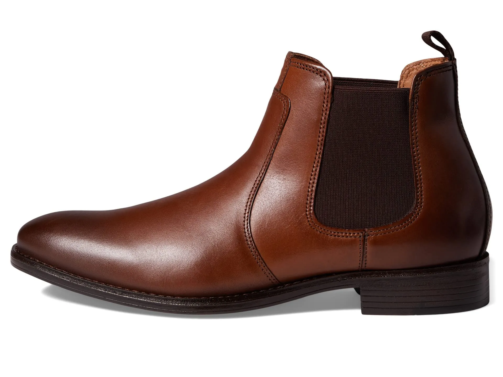 Johnston & Murphy Lewis Chelsea Boot Tan Full Grain 10.5 M (D)
