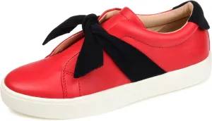 Journee Collection Women's ASH Sneaker, Red, 8.5
