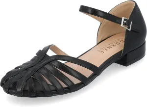 Journee Womens Joannah Mary Jane Block Heel Round Toe Flats