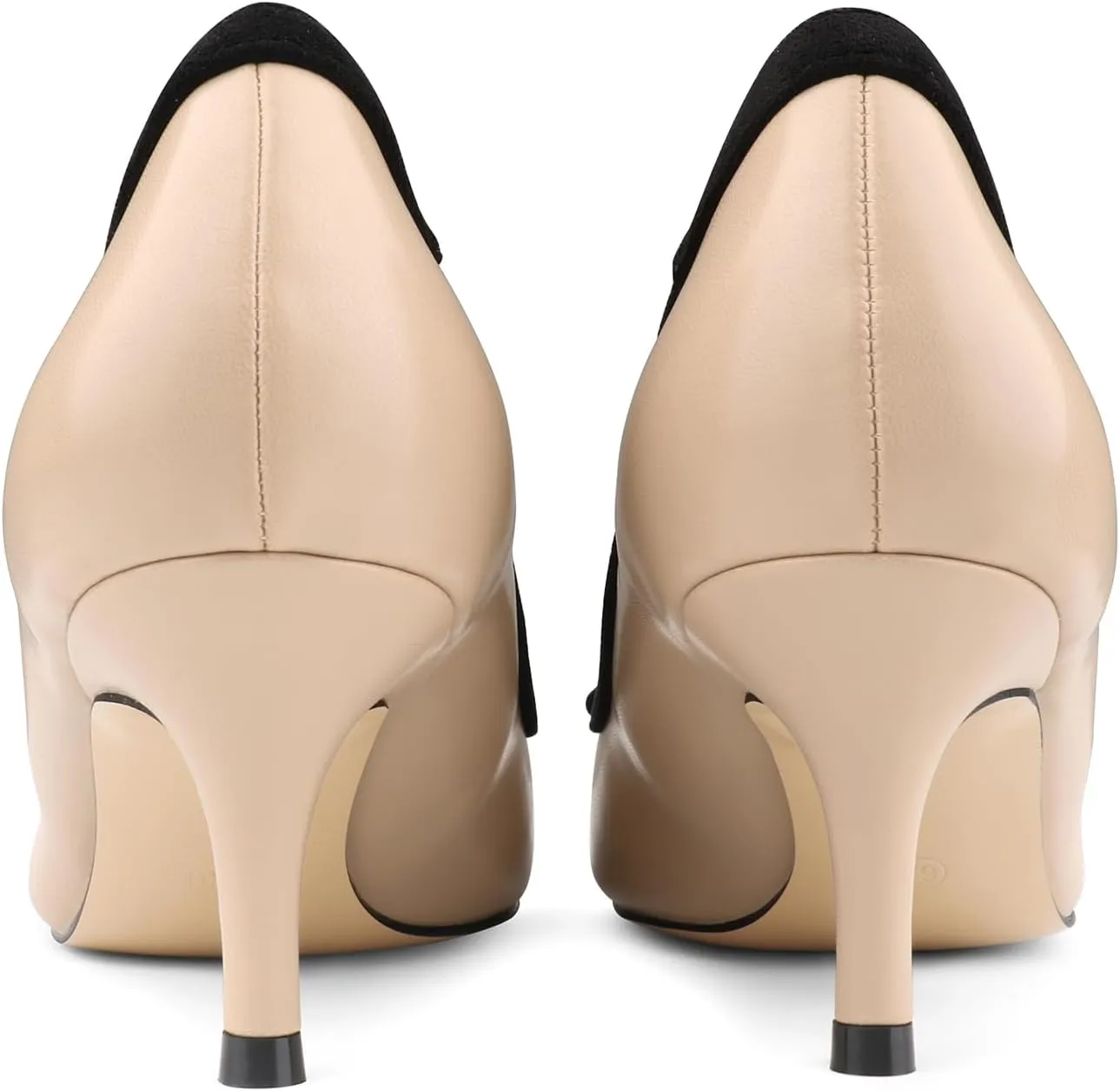 JOY IN LOVE Kitten Heel Pumps for Women Pointy Toe Bowknot Dress Pumps