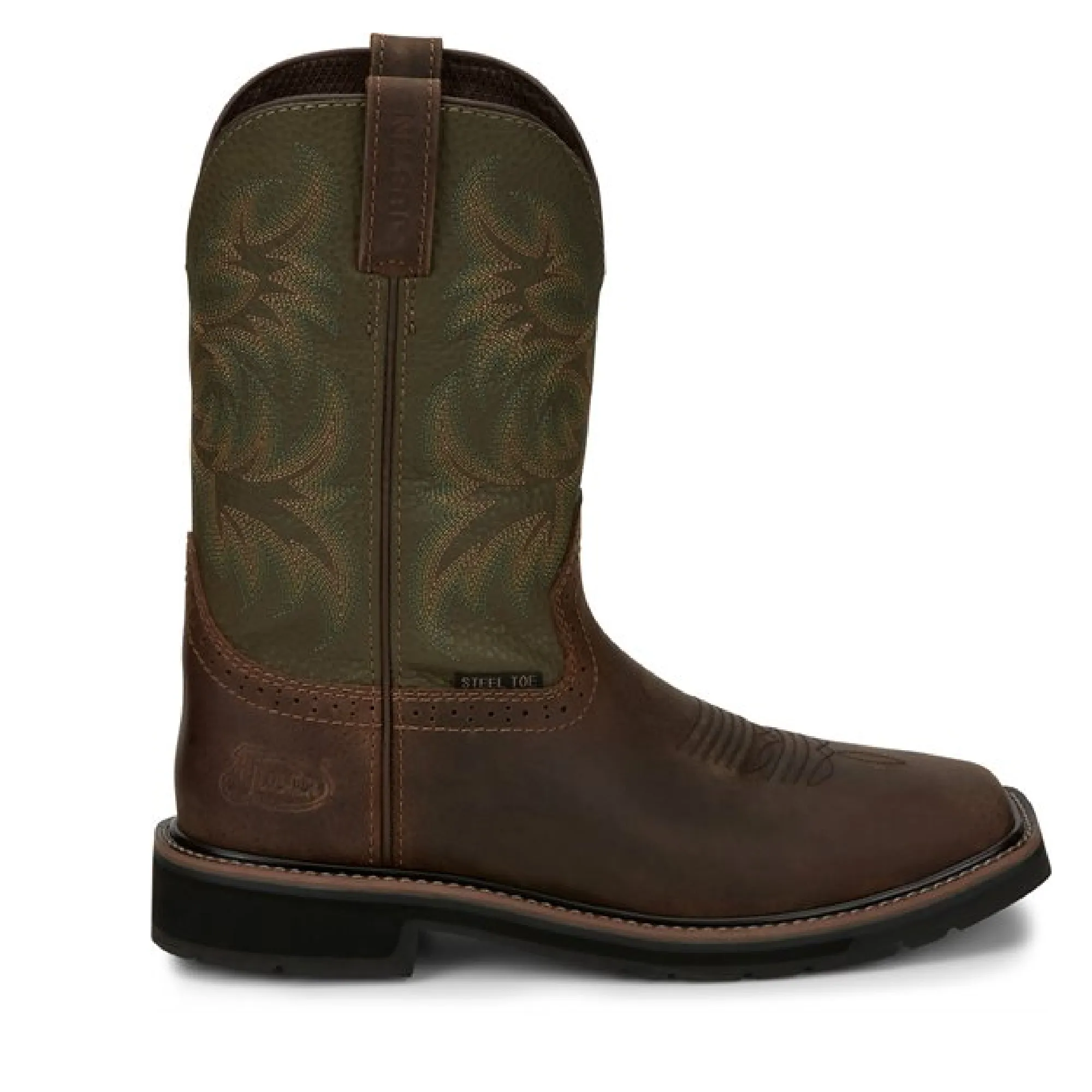 Justin Boots Men's Driller Steel Toe | Style  SE4688 Color Brown