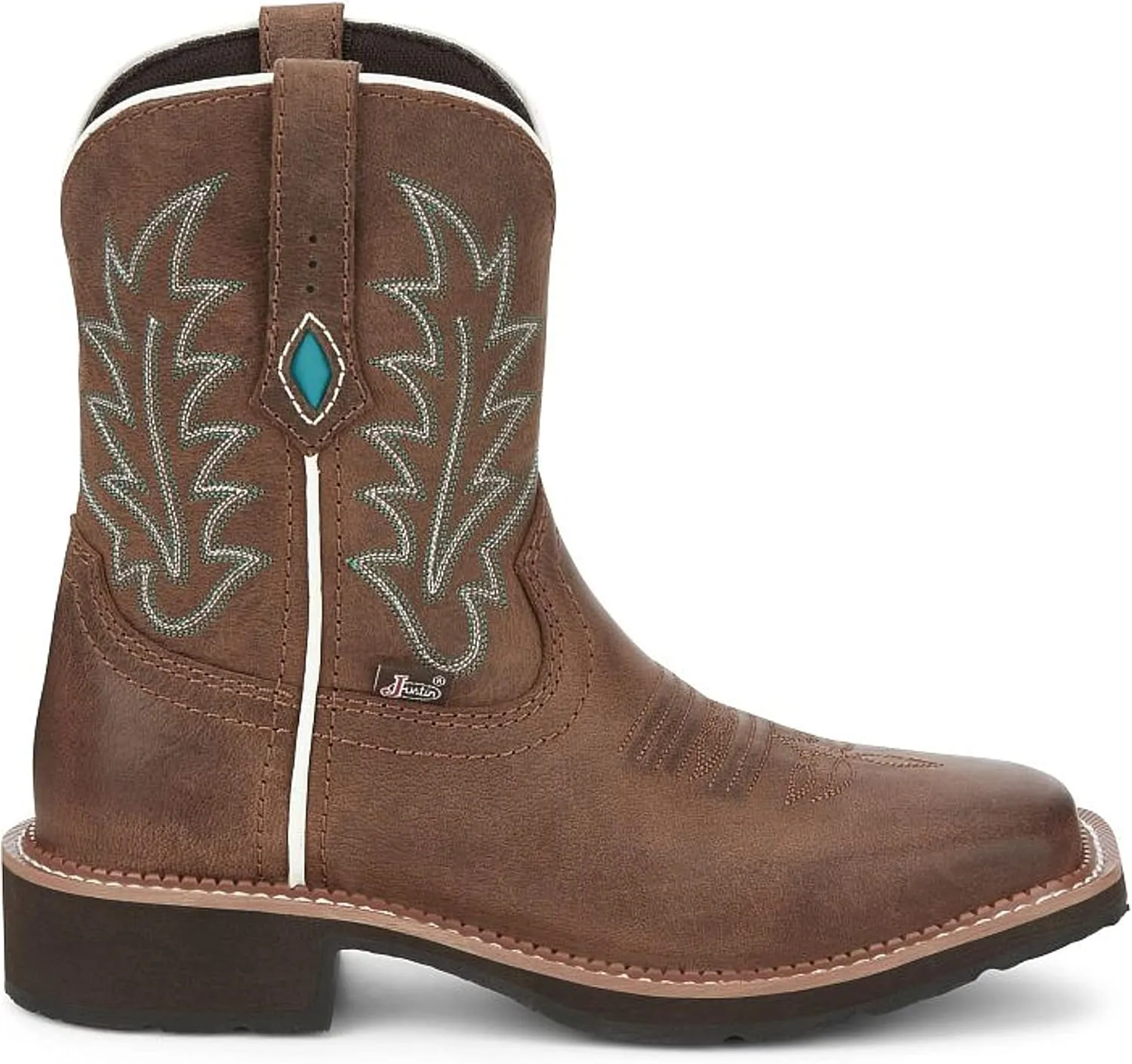 Justin Women's Gypsy EMA Wide Square Toe 8in Top Boot