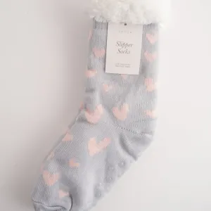 Kaiser Slipper Socks - HEARTS
