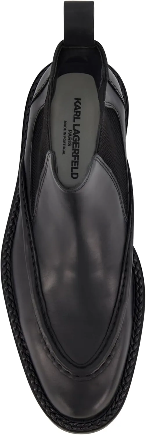 Karl Lagerfeld Paris Men's Chelsea Moctoe Boot Combat