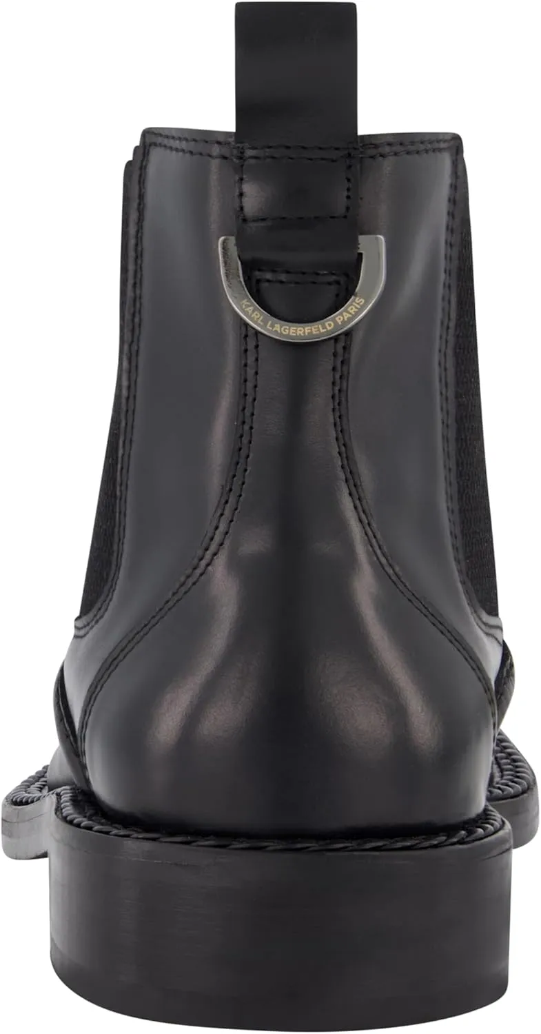 Karl Lagerfeld Paris Men's Chelsea Moctoe Boot Combat