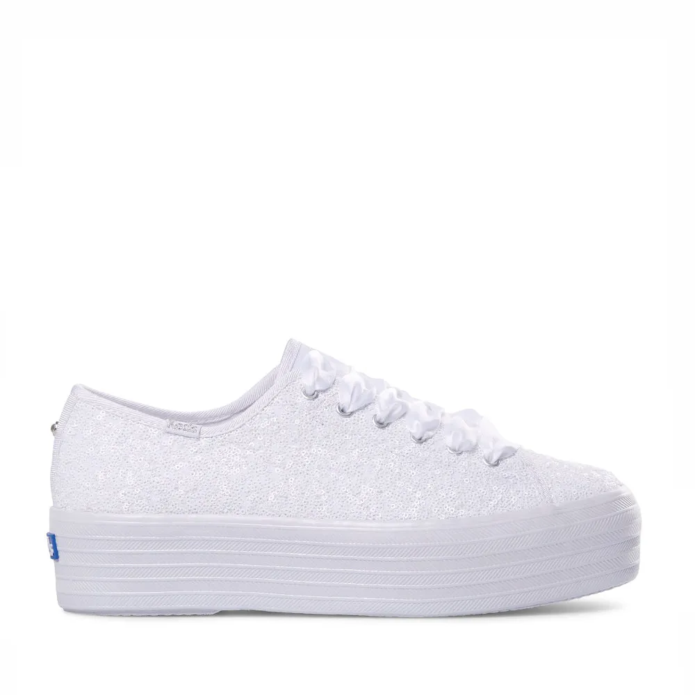 KEDS TRIPLE UP SEQUINS CEL WHITE