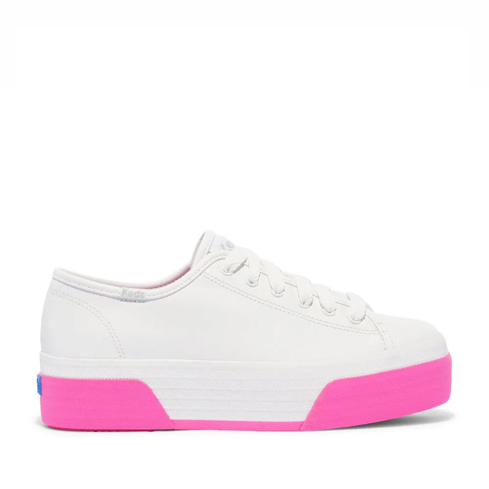 KEDS TRIPLE UP WHITE/PINK