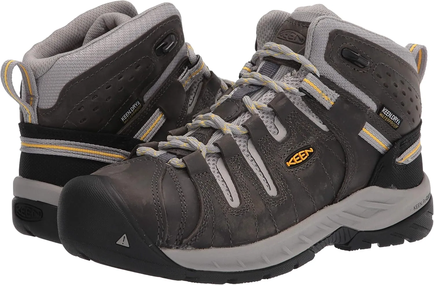 KEEN Utility Women's Flint 2 Mid Height Steel Toe Waterproof Non Slip Work Boot