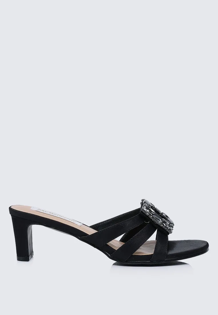 Kendra Comfy Heels In Black