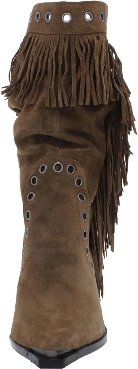 Kenneth Cole Women's West Side Mid Fringe Fashion Boot