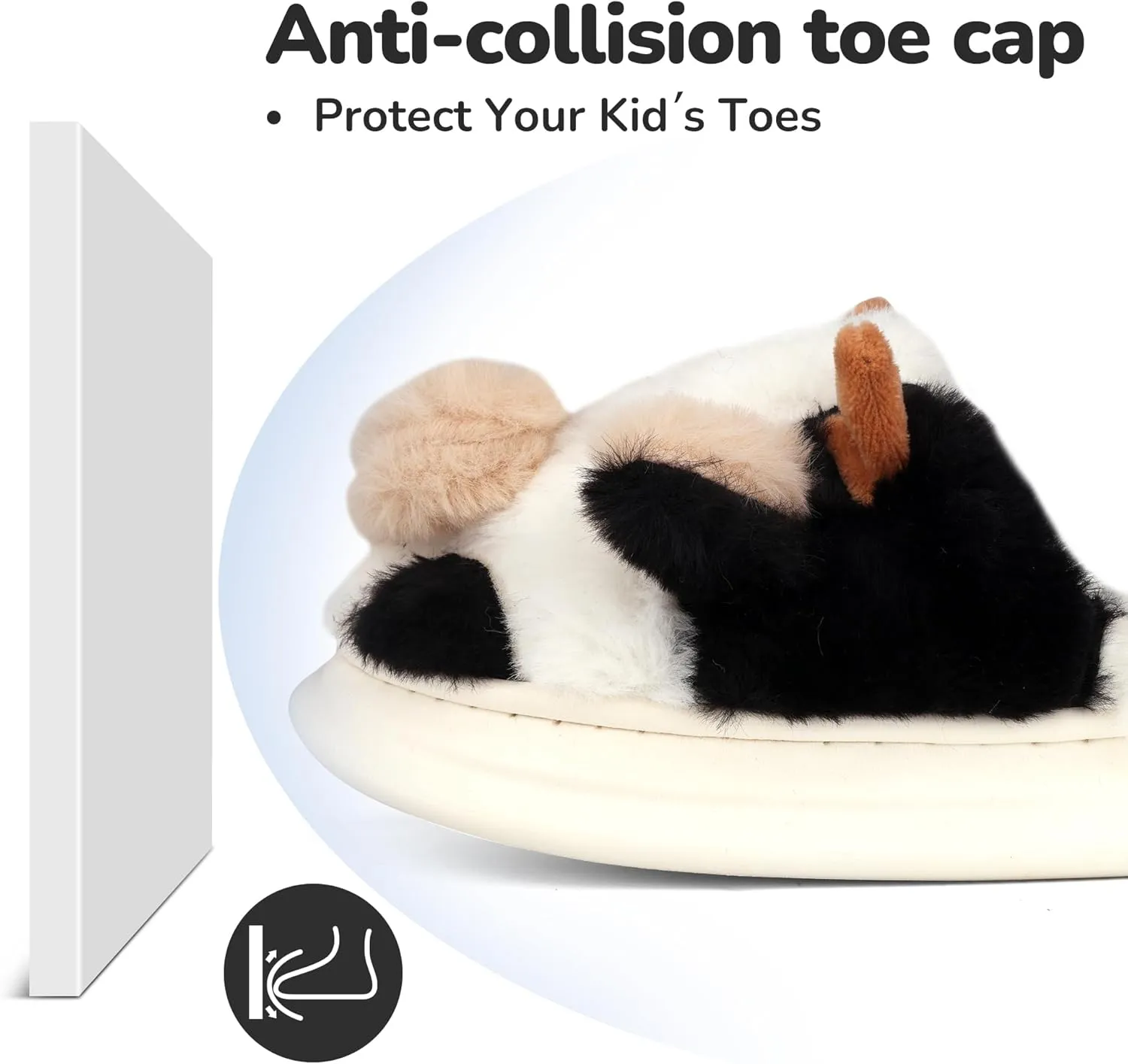 Kids Cow Slippers - Toddler Boys & Girls Soft Plush Animal Slippers - Winter Comfy Warm Fuzzy Memory Foam Non-slip Indoor/Outdoor Shoes