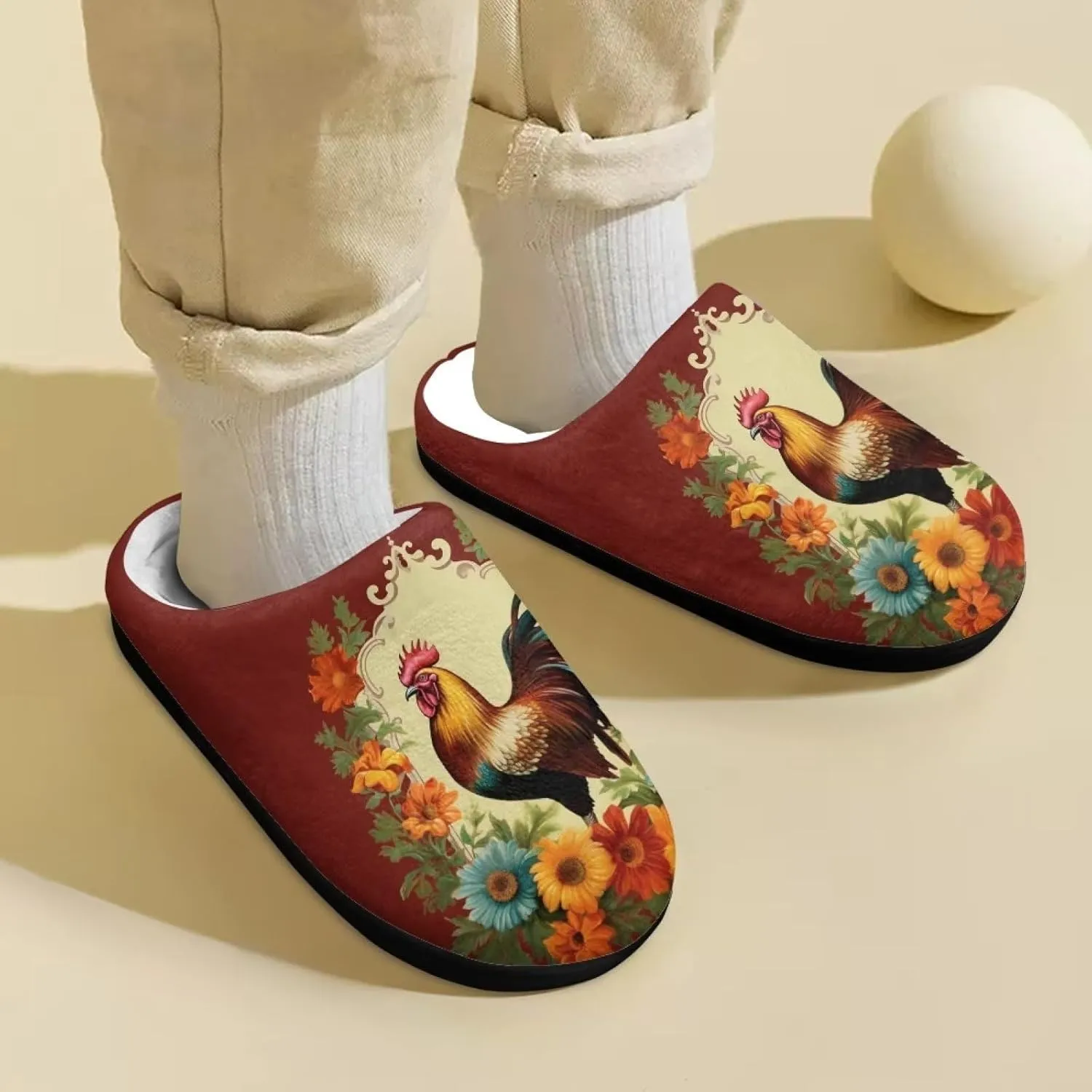 Kids House Slippers Size 9-14.5 Cute Slippers for Teen Girls Soft Plush Warm Bedroom Shoes