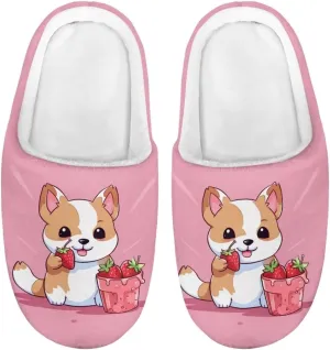 Kids Slippers for Girls Boys Warm Plush House Slippers Bedroom Slip On Fuzzy Slippers Size 9-14.5