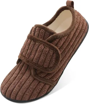 L-RUN Barefoot Womens & Men Soft House Slippers - Lightweight Indoor & Outdoor Slippers - Adjustable Home Shoes