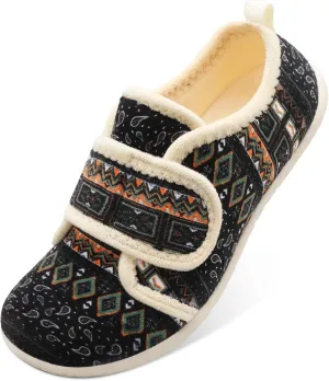 L-RUN Barefoot Womens & Men Soft House Slippers - Lightweight Indoor & Outdoor Slippers - Adjustable Home Shoes