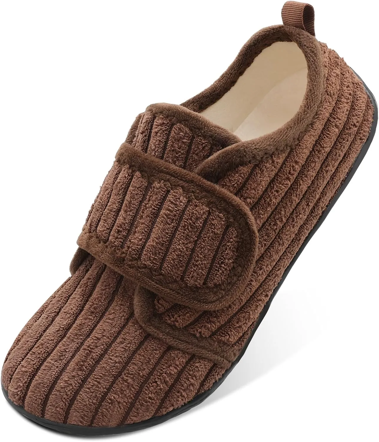 L-RUN Barefoot Womens & Men Soft House Slippers - Lightweight Indoor & Outdoor Slippers - Adjustable Home Shoes