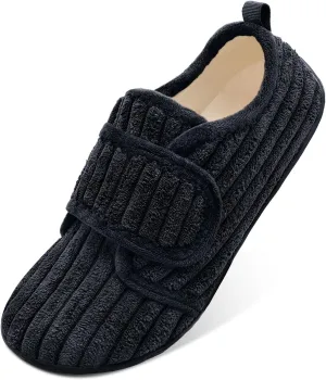 L-RUN Barefoot Womens & Men Soft House Slippers - Lightweight Indoor & Outdoor Slippers - Adjustable Home Shoes